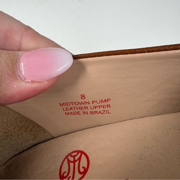 Marc Joseph New York Midtown Brown Leather Pump Size 8 - Picture 7 of 7